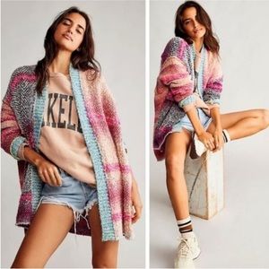 Free People Daydream Cardi in Orchid Cloud